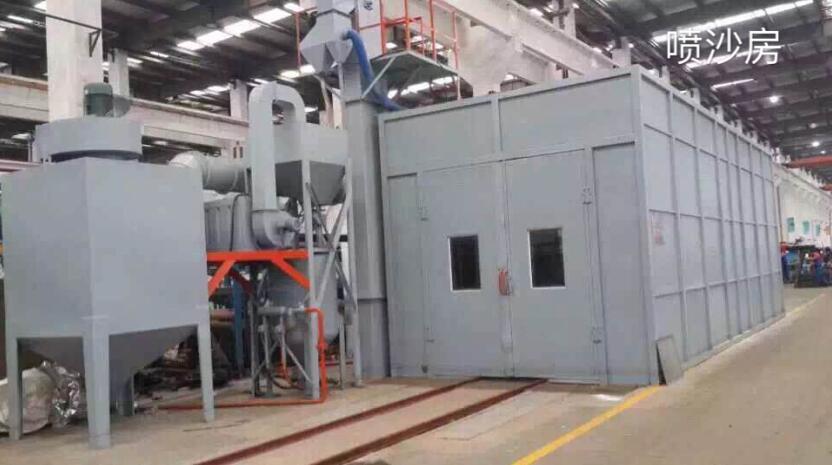 蜂窩地板噴砂房 1 蜂窩地板噴砂房 1